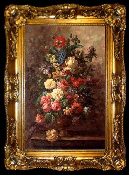 framed  unknow artist Floral, beautiful classical still life of flowers.061, ta009-2
